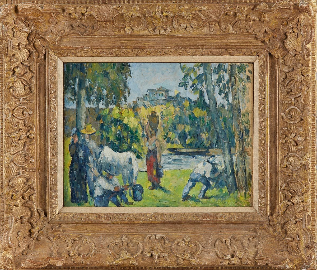 Paul Cézanne (French 1839-1906), La Vie des Champs, Oil on canvas, Sold at Freeman's for $1,450,000